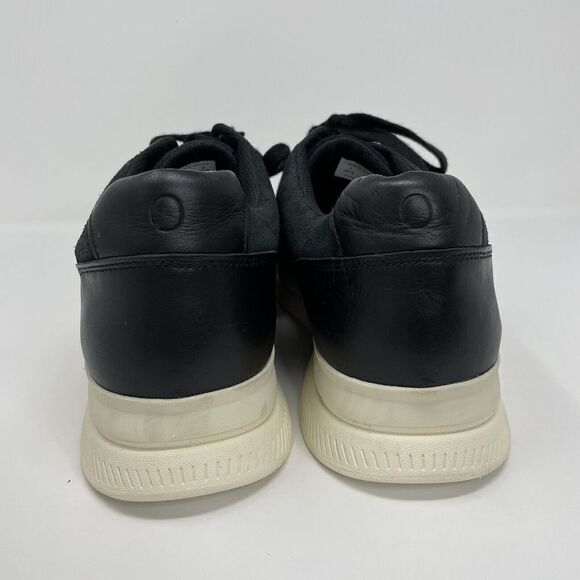 EVERLANE Mens The Trainer Lace-Up Black Leather Sneakers EUC Sz 13 - Picture 7 of 11